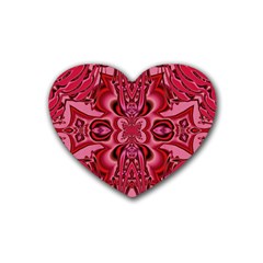 Secret Hearts Rubber Coaster (heart)  by Simbadda