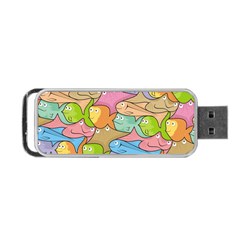 Fishes Cartoon Portable Usb Flash (one Side) by sifis