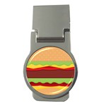 Vector Burger Time Background Money Clips (Round)  Front