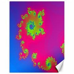 Digital Fractal Spiral Canvas 12  X 16   by Simbadda