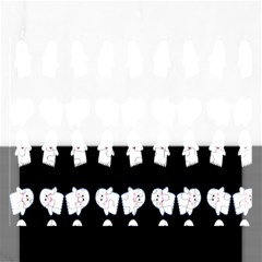 Cute Ghost Pattern Rectangular Jigsaw Puzzl by Simbadda