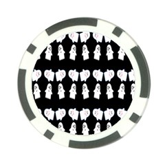 Cute Ghost Pattern Poker Chip Card Guard by Simbadda