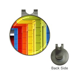 Abstract Minimalism Architecture Hat Clips With Golf Markers by Simbadda