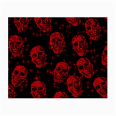 Sparkling Glitter Skulls Red Small Glasses Cloth by ImpressiveMoments