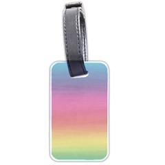 Watercolor Paper Rainbow Colors Luggage Tags (two Sides) by Simbadda