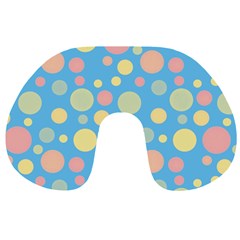 Polka Dots Travel Neck Pillows by Valentinaart