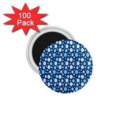 Polka Dot Blue 1 75  Magnets (100 Pack)  by Mariart