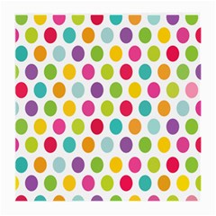 Polka Dot Yellow Green Blue Pink Purple Red Rainbow Color Medium Glasses Cloth (2-side) by Mariart