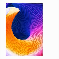 Wave Waves Chefron Color Blue Pink Orange White Red Purple Small Garden Flag (two Sides) by Mariart