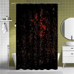 July 4th Fireworks Party Shower Curtain 48  X 72  (small)  by Simbadda