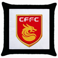 Hebei China Fortune F C  Throw Pillow Case (black) by Valentinaart