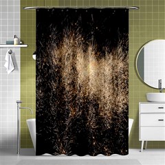 Fireworks Party July 4th Firework Shower Curtain 48  X 72  (small)  by Simbadda