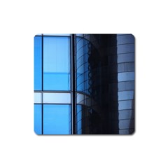 Modern Office Window Architecture Detail Square Magnet by Simbadda