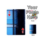 Modern Office Window Architecture Detail Playing Cards 54 (Mini)  Front - Heart3