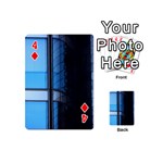 Modern Office Window Architecture Detail Playing Cards 54 (Mini)  Front - Diamond4