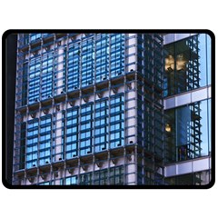 Modern Business Architecture Fleece Blanket (large)  by Simbadda