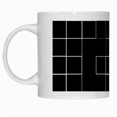 Abstract Clutter White Mugs by Simbadda