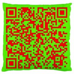 Colorful Qr Code Digital Computer Graphic Standard Flano Cushion Case (two Sides) by Simbadda