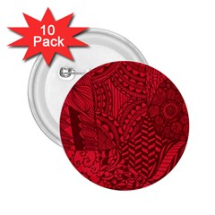 Deep Red Background Abstract 2 25  Buttons (10 Pack)  by Simbadda