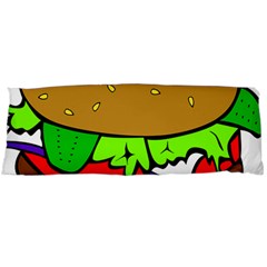 Fast Food Lunch Dinner Hamburger Cheese Vegetables Bread Body Pillow Case (dakimakura) by Mariart