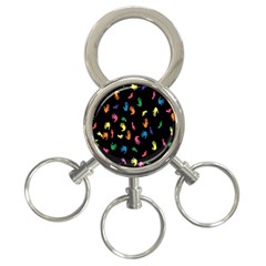 Hand And Footprints 3-ring Key Chains by Mariart