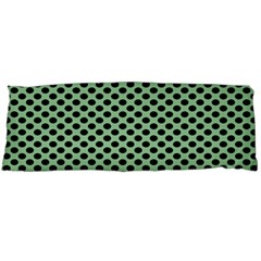 Polka Dot Green Black Body Pillow Case (dakimakura) by Mariart