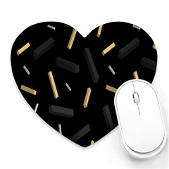 Rectangle Chalks Heart Mousepads by Mariart