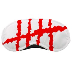 Scratches Claw Red White H Sleeping Masks by Mariart