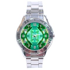 Green Lantern 3d Effect Stainless Steel Analogue Watch by 3Dbjvprojats