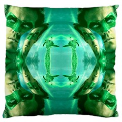 Green Lantern 3d Effect Large Cushion Case (one Side) by 3Dbjvprojats