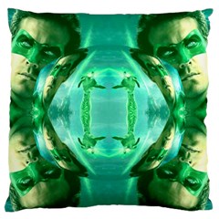 Green Lantern 3d Effect Standard Flano Cushion Case (one Side) by 3Dbjvprojats