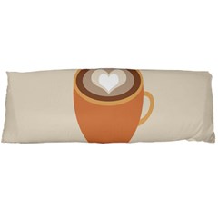 Artin Coffee Chocolate Brown Heart Love Body Pillow Case (dakimakura) by Mariart