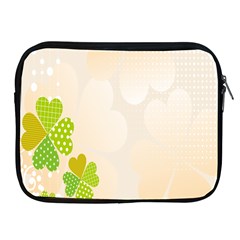 Leaf Polka Dot Green Flower Star Apple Ipad 2/3/4 Zipper Cases by Mariart