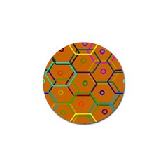 Color Bee Hive Color Bee Hive Pattern Golf Ball Marker (4 Pack) by Nexatart