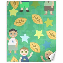 Football Kids Children Pattern Canvas 11  X 14   by Nexatart