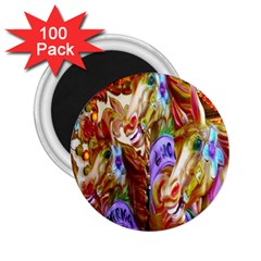 3 Carousel Ride Horses 2 25  Magnets (100 Pack)  by Nexatart