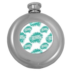 Happy Easter Theme Graphic Round Hip Flask (5 Oz) by dflcprints