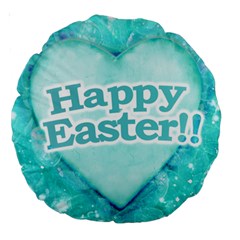 Happy Easter Theme Graphic Large 18  Premium Round Cushions by dflcprints