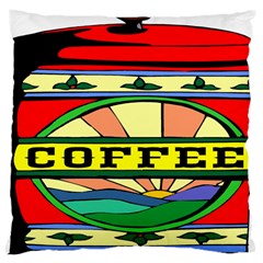 Coffee Tin A Classic Illustration Large Cushion Case (one Side) by Nexatart