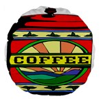 Coffee Tin A Classic Illustration Large 18  Premium Flano Round Cushions Front