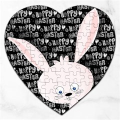 Easter Bunny  Jigsaw Puzzle (heart) by Valentinaart