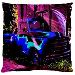 Abstract Artwork Of A Old Truck Large Cushion Case (Two Sides) Front