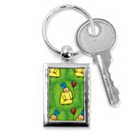 Party Kid A Completely Seamless Tile Able Design Key Chains (Rectangle)  Front