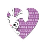 Easter bunny  Heart Magnet Front