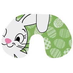 Easter Bunny  Travel Neck Pillows by Valentinaart