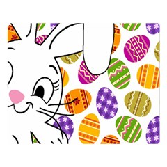 Easter Bunny  Double Sided Flano Blanket (large)  by Valentinaart