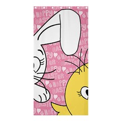 Easter Bunny And Chick  Shower Curtain 36  X 72  (stall)  by Valentinaart