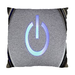 Close Up Of A Power Button Standard Cushion Case (one Side) by Nexatart