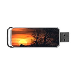 Sunset At Nature Landscape Portable Usb Flash (one Side) by dflcprints