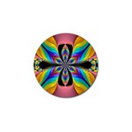 Fractal Butterfly Golf Ball Marker Front